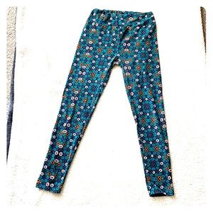 LuLaRoe Green Geometric Legging
